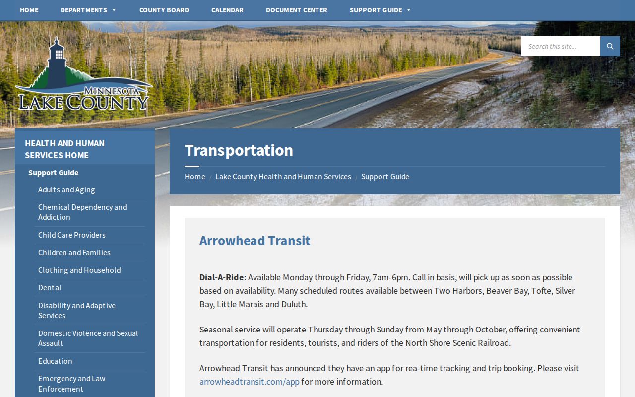 Lake County transportation options after a jail release